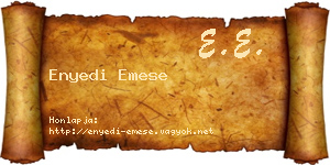 Enyedi Emese névjegykártya